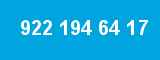 922 194 64 17